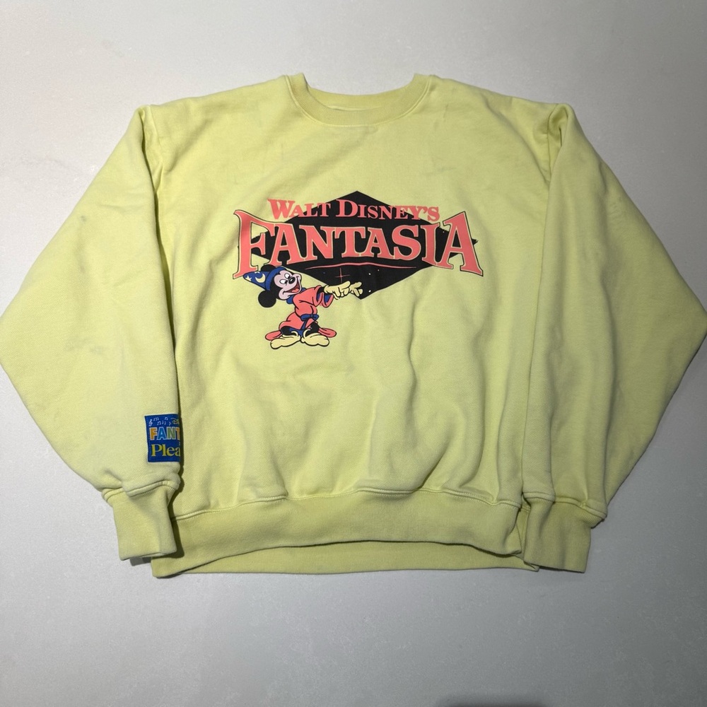 Disney Fantasia x pleasing Yellow Sweater